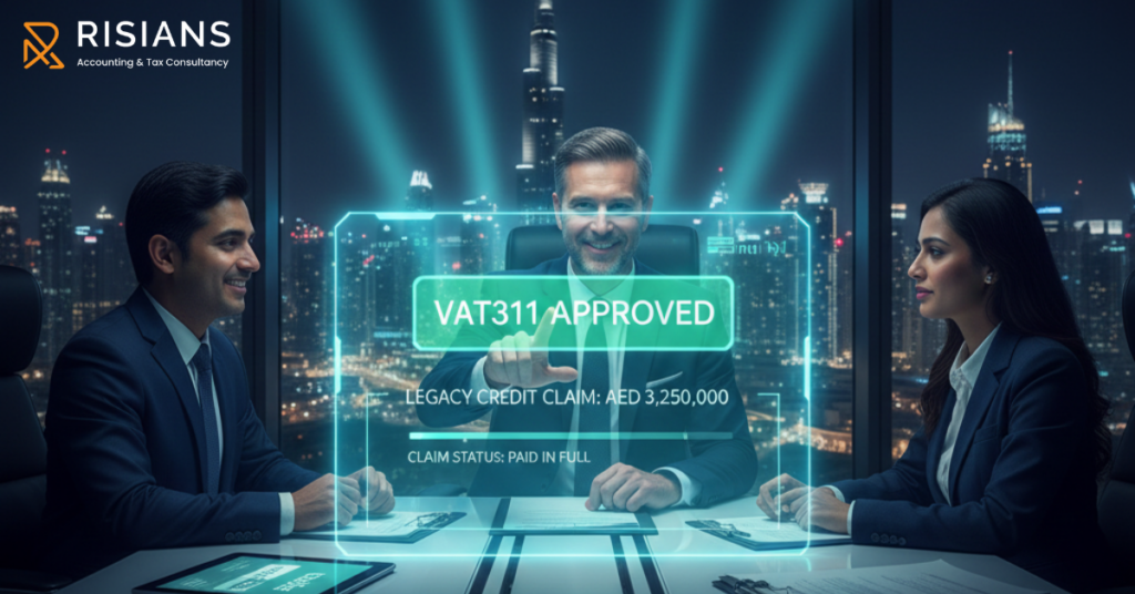 Professional using EmaraTax portal to claim 2018-2020 VAT credits before the Dec 31 2026 deadline.