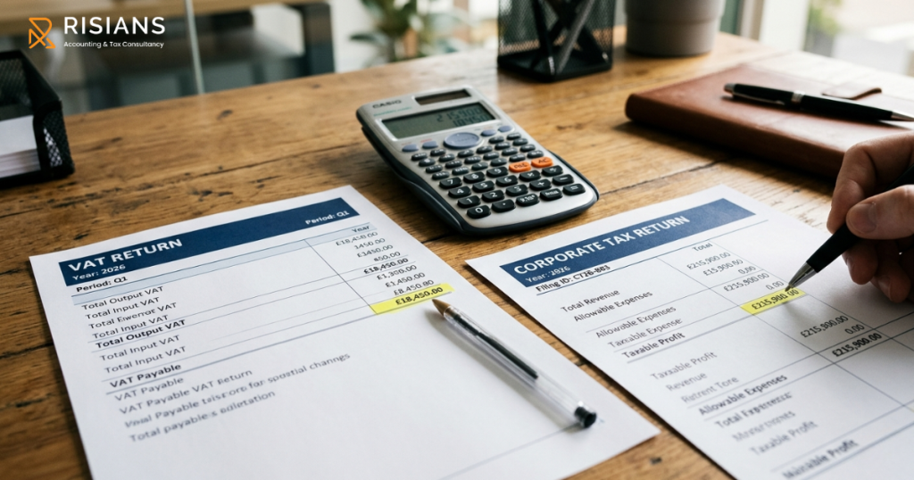 VAT return vs corporate tax revenue reconciliation — common FTA audit trigger Dubai